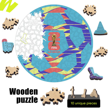 FIFA World Cup 2026 Wooden Jigsaw Puzzle | 200 Pieces, Los Angeles Ball