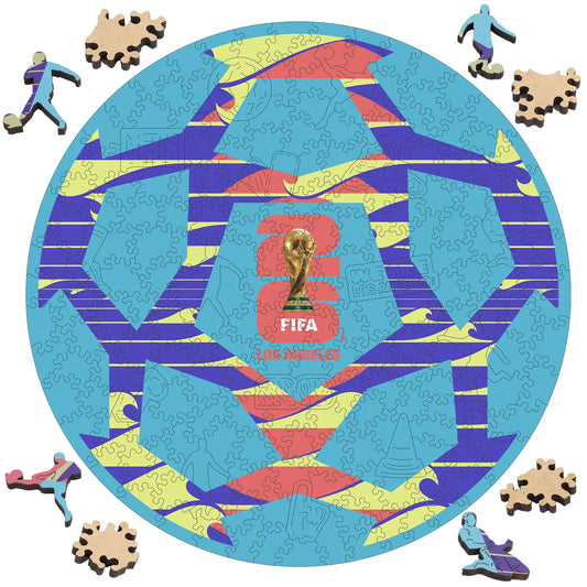 FIFA World Cup 2026 Wooden Jigsaw Puzzle | 200 Pieces, Los Angeles Ball