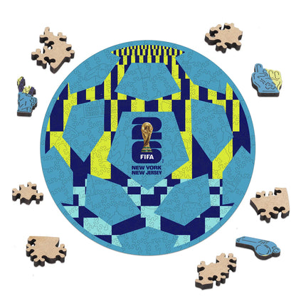 FIFA World Cup 2026 Wooden Jigsaw Puzzle | 200 Pieces, NYC New Jersey Ball