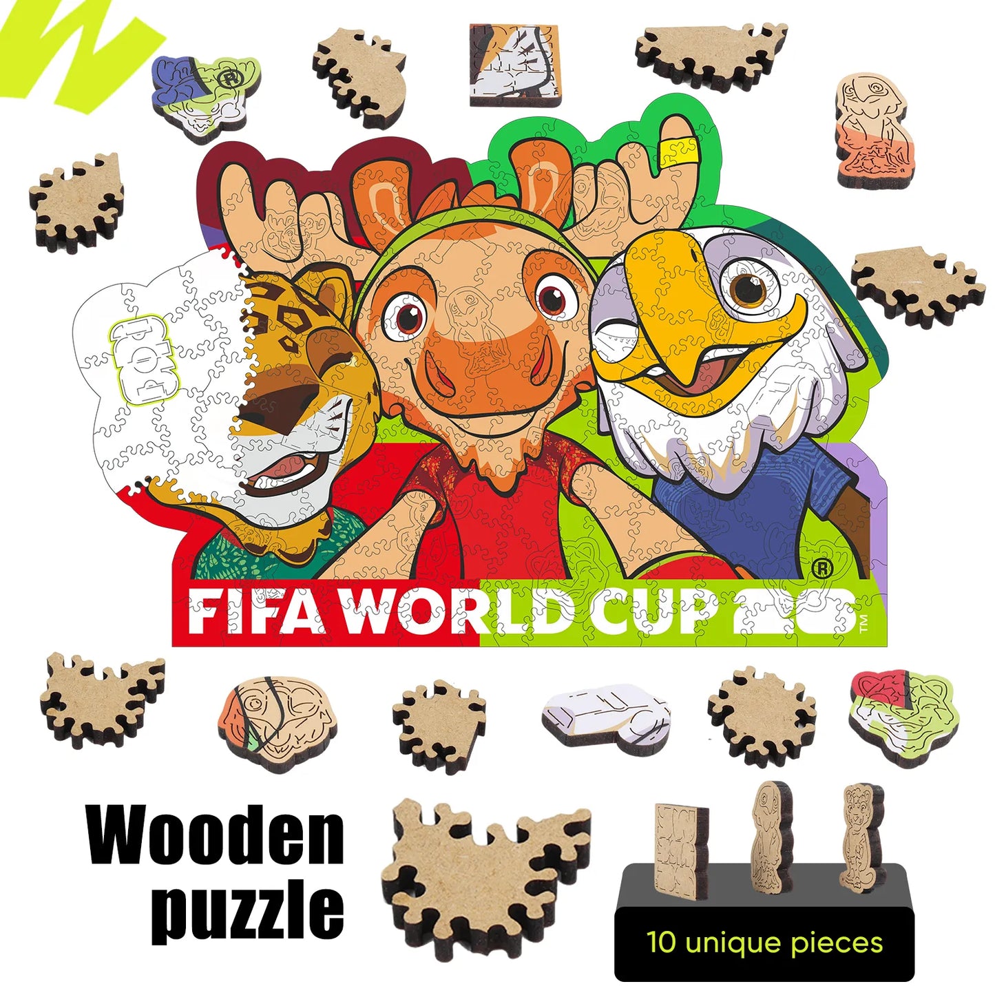 FIFA World Cup 2026 Wooden Jigsaw Puzzle | 200 Pieces, Trophy 3