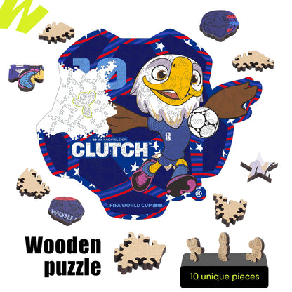 FIFA World Cup 2026 Wooden Jigsaw Puzzle | 150 Pieces, USA Mascot 10