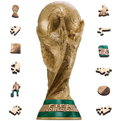 FIFA World Cup 2026 Wooden Jigsaw Puzzle | Trophy Mini 26PC