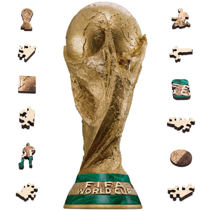 FIFA World Cup 2026 Wooden Jigsaw Puzzle | Trophy Mini 26PC