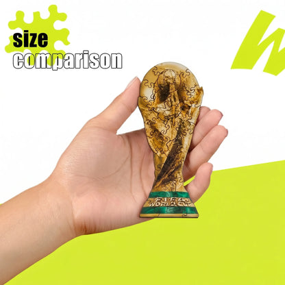 FIFA World Cup 2026 Wooden Jigsaw Puzzle | Trophy Mini 26PC
