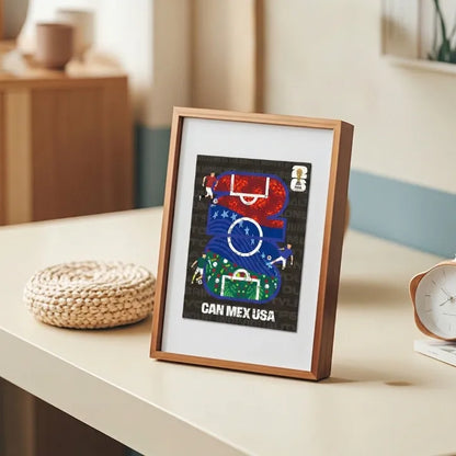 FIFA World Cup 2026 Wooden Puzzle | USACANMEX Host Logo Mini 26PC