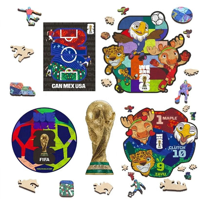 FIFA World Cup 2026 Wooden Jigsaw Puzzle | We Are 26 Ball Mini 26PC