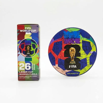 FIFA World Cup 2026 Wooden Jigsaw Puzzle | We Are 26 Ball Mini 26PC
