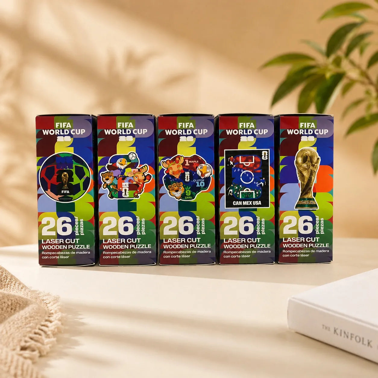FIFA World Cup 2026 Wooden Jigsaw Puzzle | We Are 26 Ball Mini 26PC