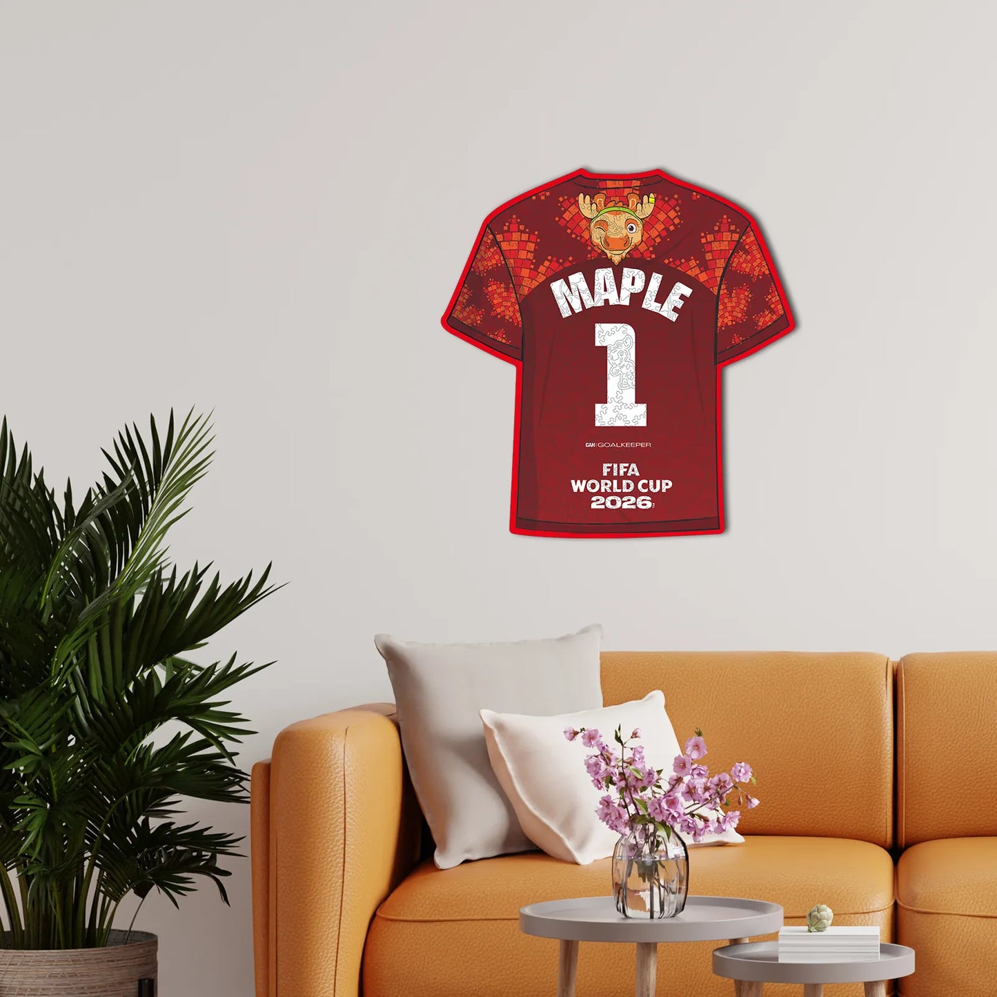 FIFA World Cup 2026 Wooden Jigsaw Puzzle | 200 Pieces, Canada Jersey