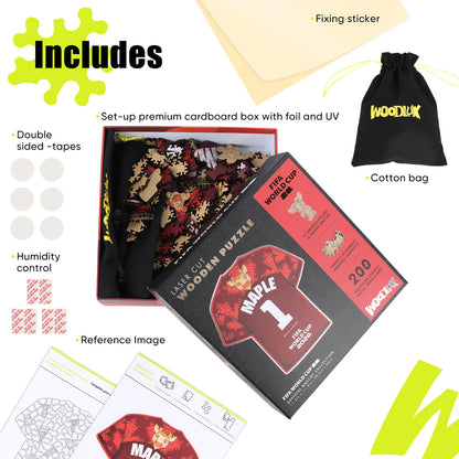 FIFA World Cup 2026 Wooden Jigsaw Puzzle | 200 Pieces, Canada Jersey