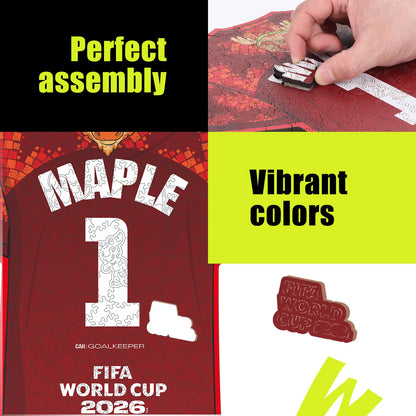 FIFA World Cup 2026 Wooden Jigsaw Puzzle | 200 Pieces, Canada Jersey