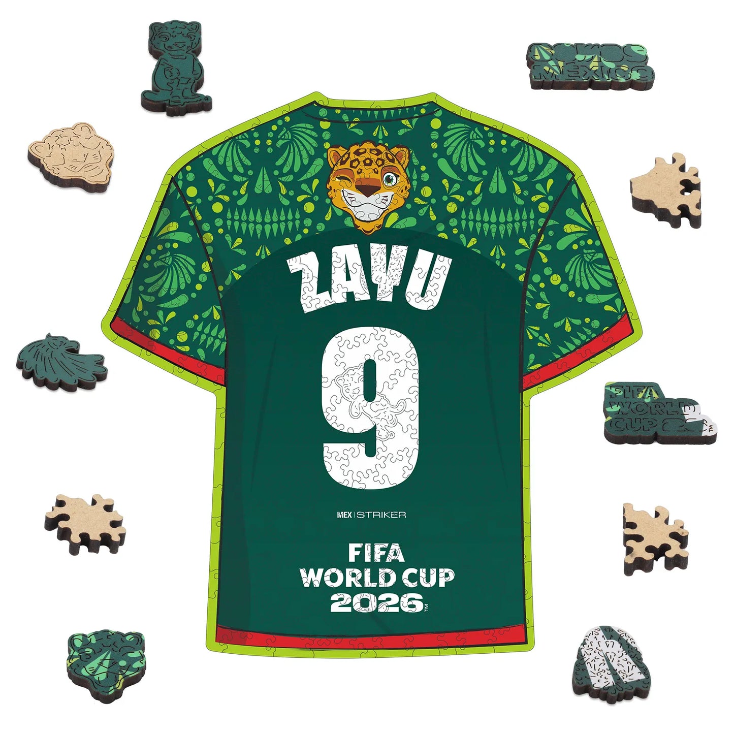 FIFA World Cup 2026 Wooden Jigsaw Puzzle | 200 Pieces, Zayu 9 Jersey