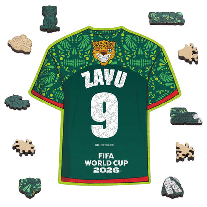 FIFA World Cup 2026 Wooden Jigsaw Puzzle | 200 Pieces, Zayu 9 Jersey