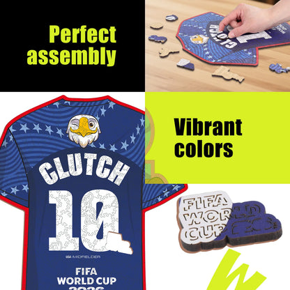 FIFA World Cup 2026 Wooden Jigsaw Puzzle | 200 Pieces, Clutch 10 Jersey