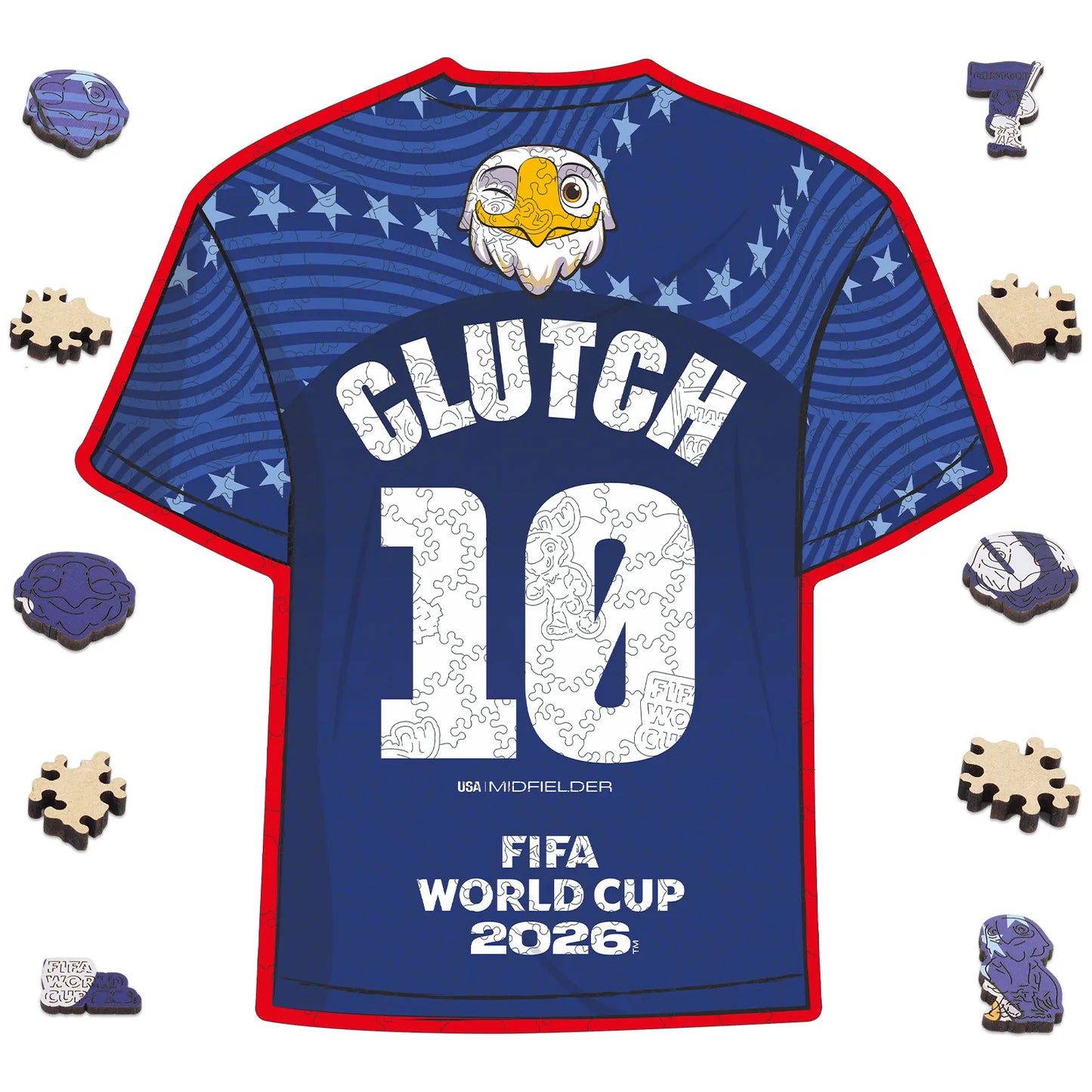 FIFA World Cup 2026 Wooden Jigsaw Puzzle | 200 Pieces, Clutch 10 Jersey