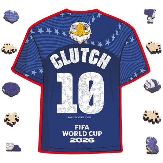 FIFA World Cup 2026 Wooden Jigsaw Puzzle | 200 Pieces, Clutch 10 Jersey