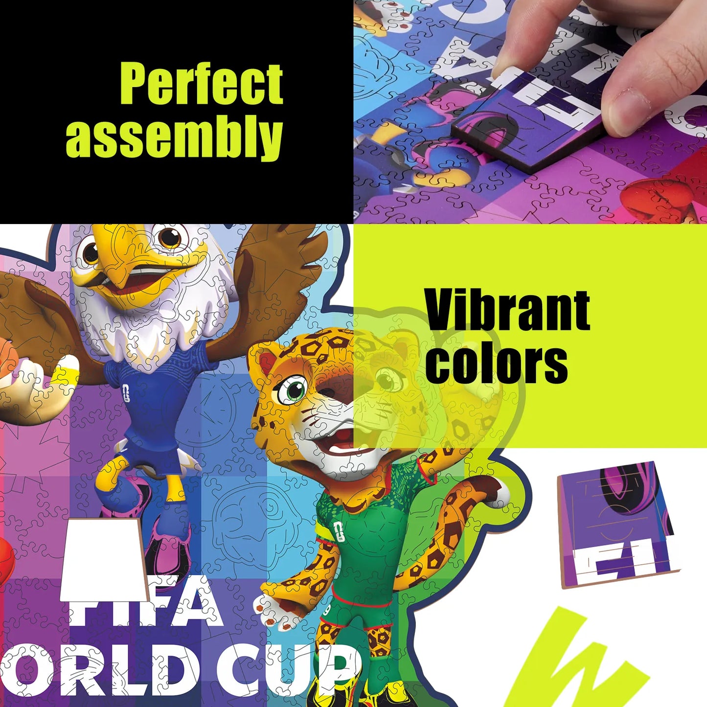FIFA World Cup 2026 Wooden Jigsaw Puzzle | 200 Pieces, Time To Shine