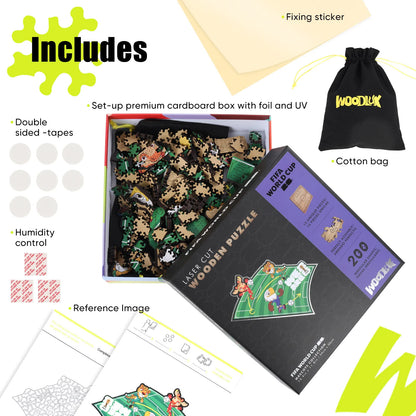 FIFA World Cup 2026 Wooden Jigsaw Puzzle | 200 Pieces, Time To Play