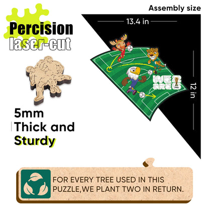 FIFA World Cup 2026 Wooden Jigsaw Puzzle | 200 Pieces, Time To Play