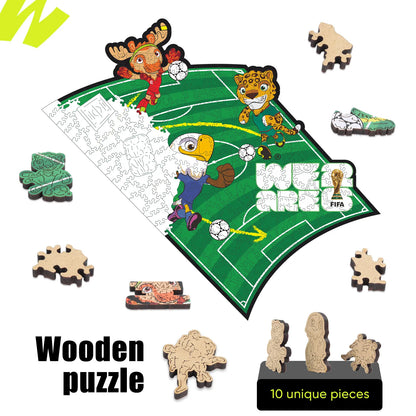 FIFA World Cup 2026 Wooden Jigsaw Puzzle | 200 Pieces, Time To Play