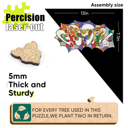 FIFA World Cup 2026 Wooden Jigsaw Puzzle | 200 Pieces, Goooal