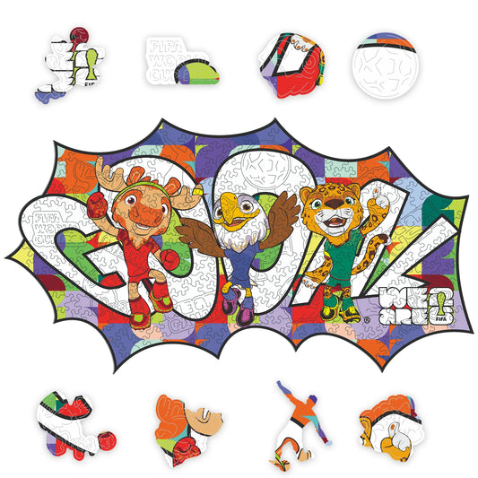 FIFA World Cup 2026 Wooden Jigsaw Puzzle | 200 Pieces, Goooal