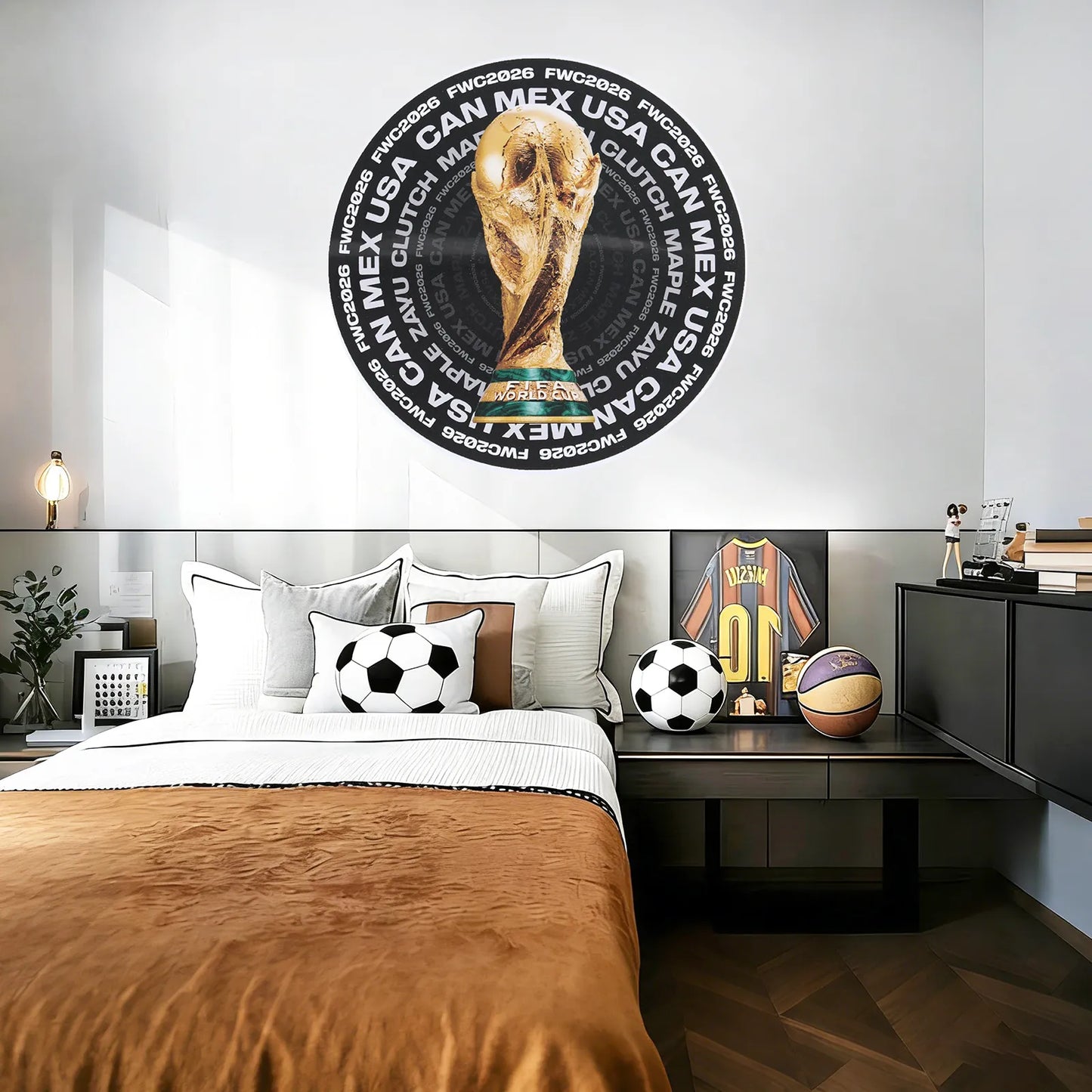 FIFA World Cup 2026 Wooden Jigsaw Puzzle | 200 Pieces, Trophy Circle