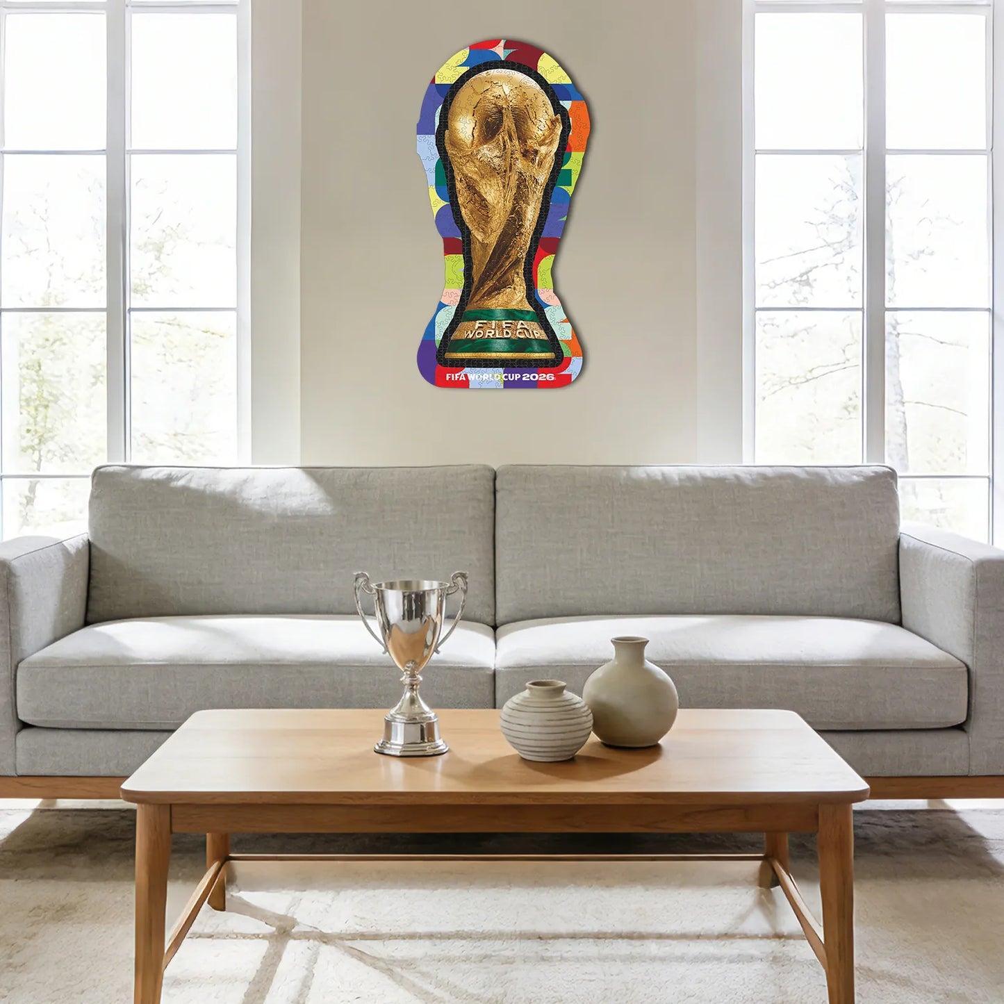 FIFA World Cup 2026 Wooden Jigsaw Puzzle | 200 Pieces, Trophy 1