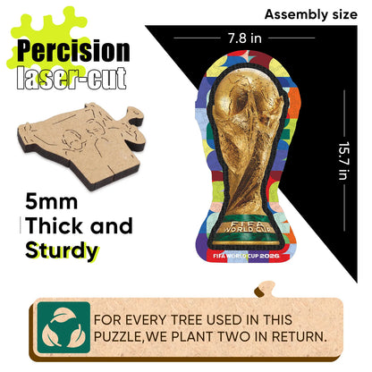 FIFA World Cup 2026 Wooden Jigsaw Puzzle | 200 Pieces, Trophy 1