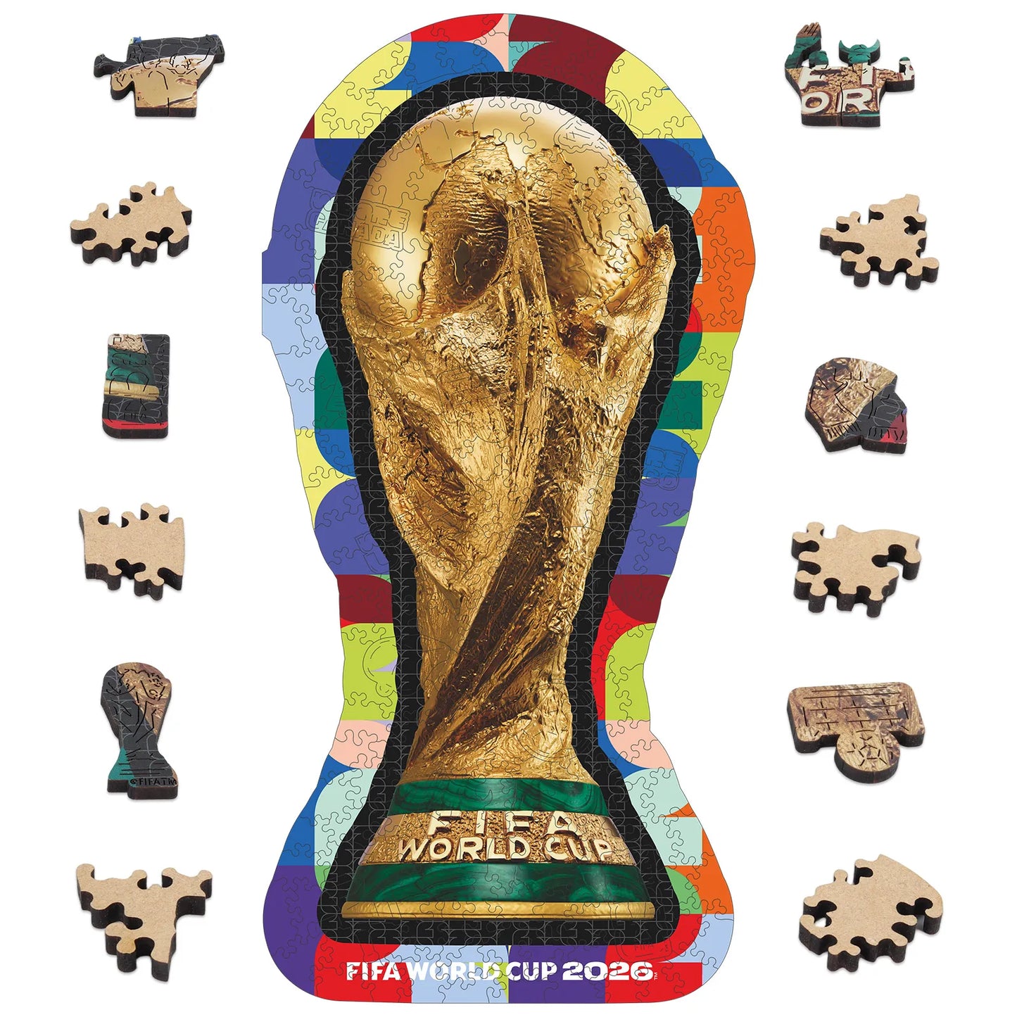 FIFA World Cup 2026 Wooden Jigsaw Puzzle | 200 Pieces, Trophy 1