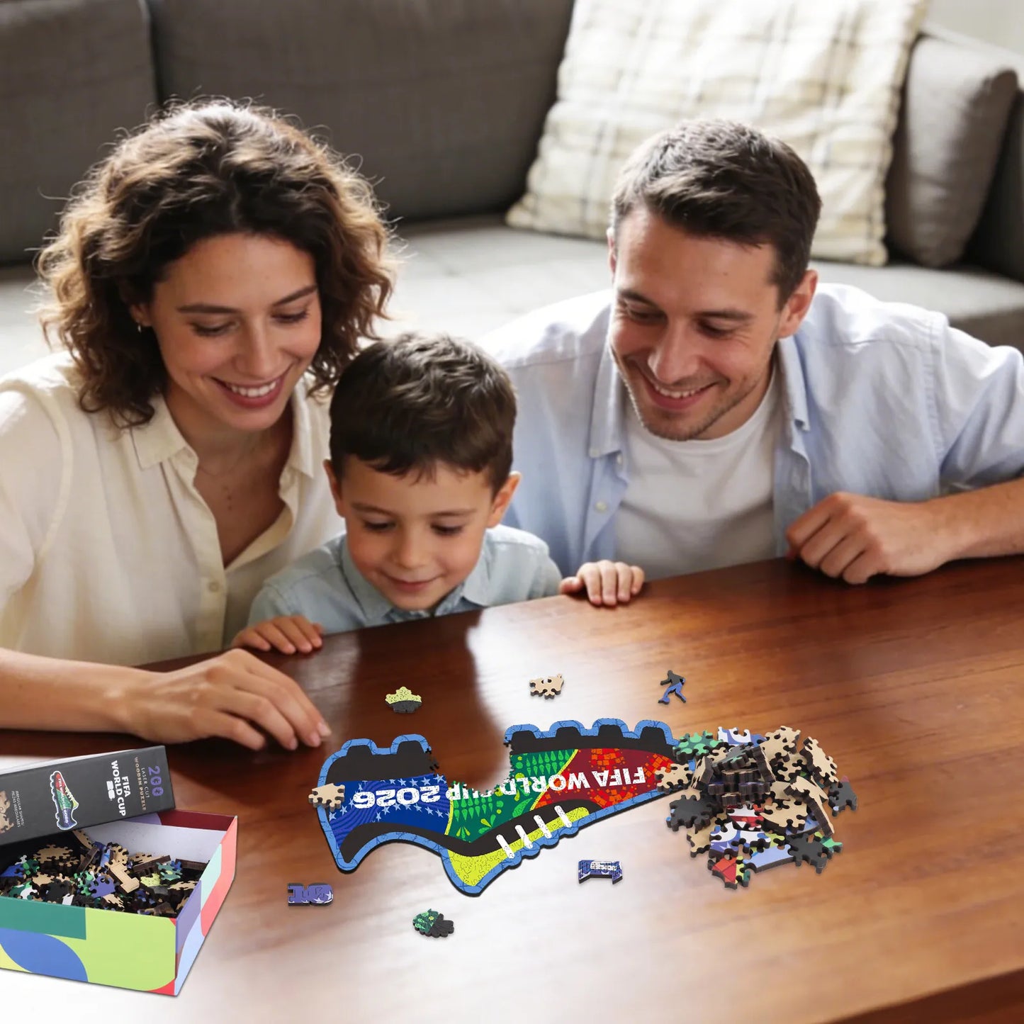 FIFA World Cup 2026 Wooden Jigsaw Puzzle | 200 Pieces, Soccer Boot