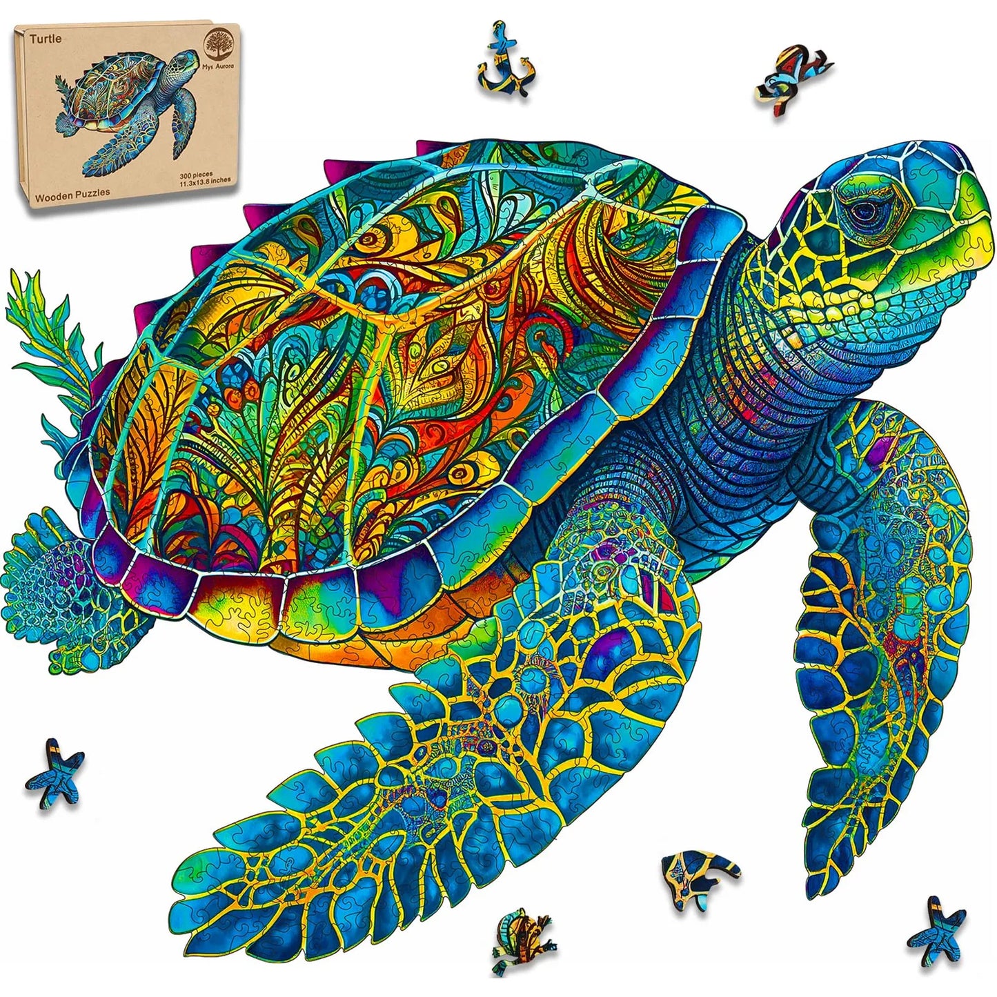 Sea Turtle, Wooden Jigsaw Puzzles