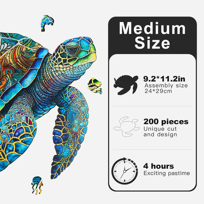 Sea Turtle, Wooden Jigsaw Puzzles
