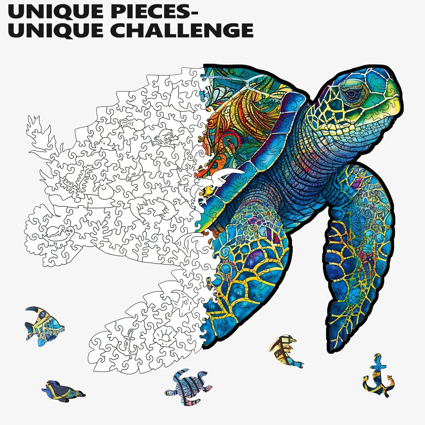 Sea Turtle, Wooden Jigsaw Puzzles