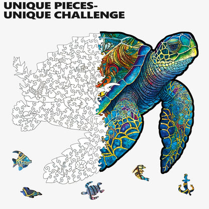 Sea Turtle, Wooden Jigsaw Puzzles