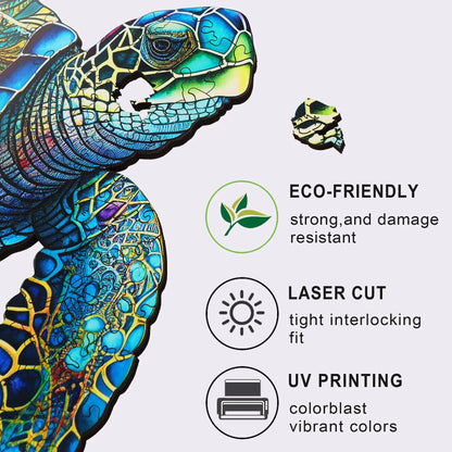 Sea Turtle, Wooden Jigsaw Puzzles