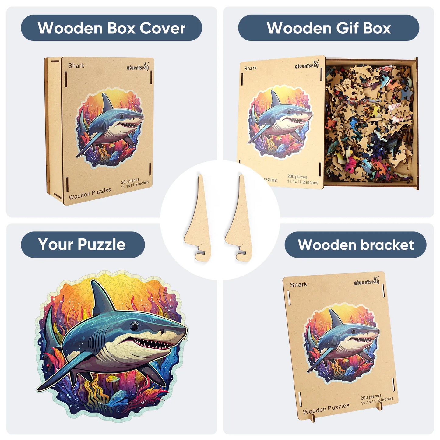 Shark, Wooden Jigsaw Puzzles
