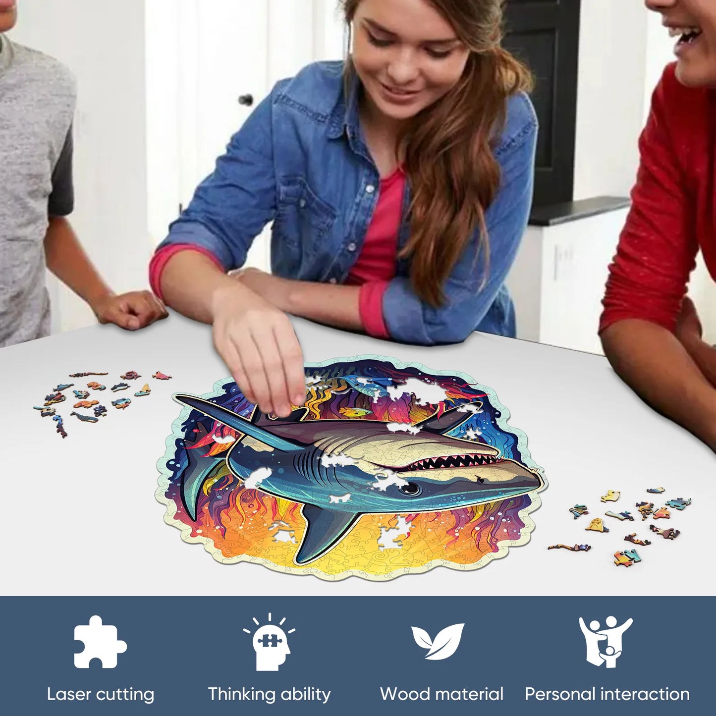 Shark, Wooden Jigsaw Puzzles