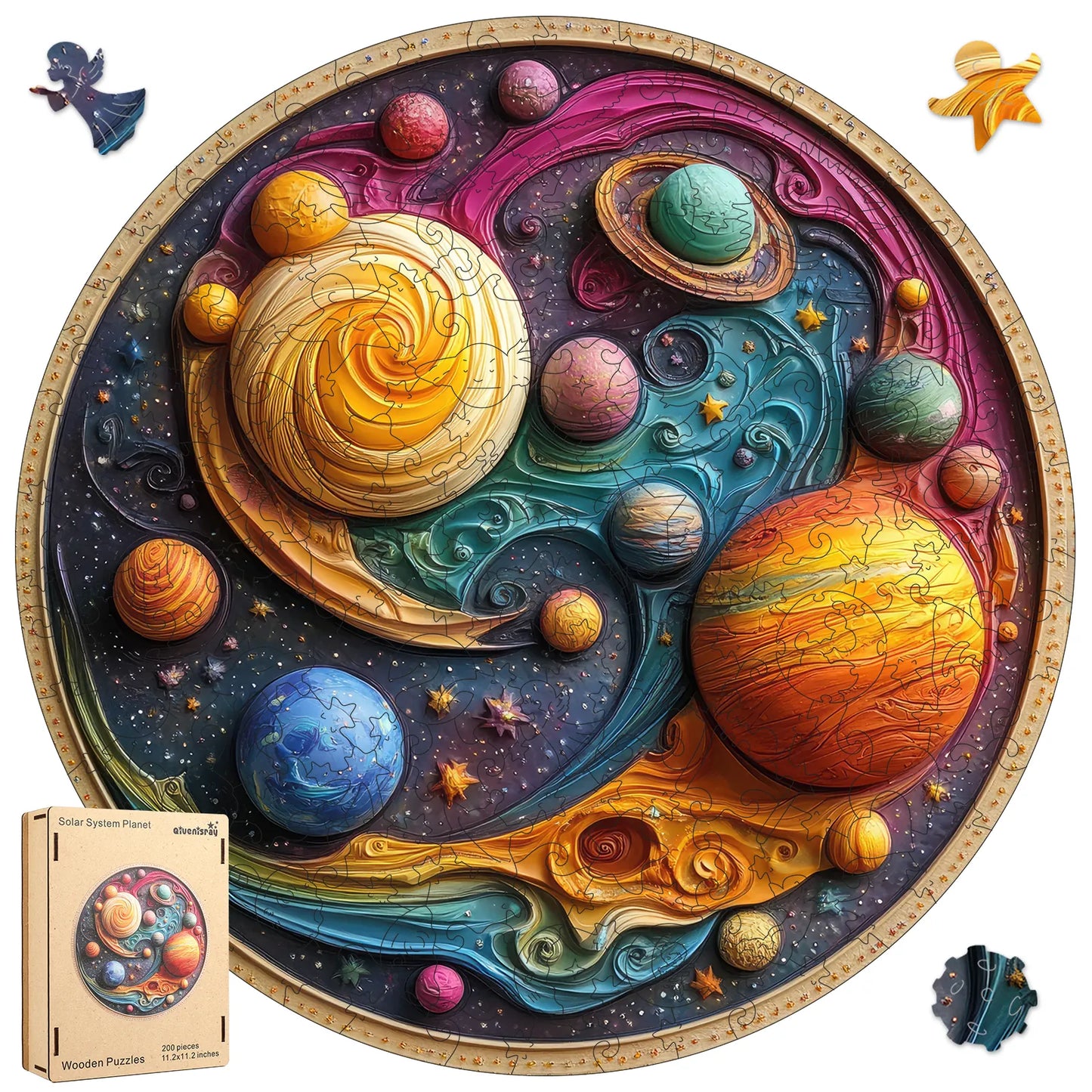 Solar System Planet, Wooden Jigsaw Puzzles