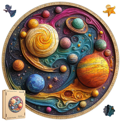 Solar System Planet, Wooden Jigsaw Puzzles