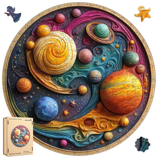 Solar System Planet, Wooden Jigsaw Puzzles