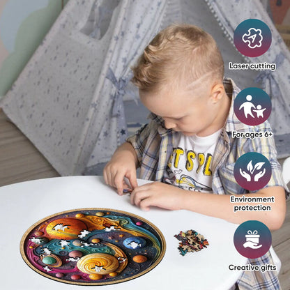 Solar System Planet, Wooden Jigsaw Puzzles