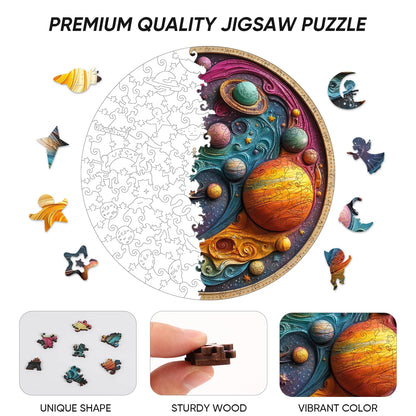 Solar System Planet, Wooden Jigsaw Puzzles
