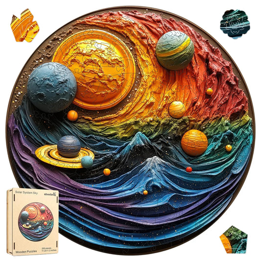 Solar System Sky, Wooden Jigsaw Puzzles