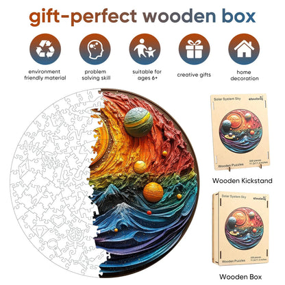 Solar System Sky, Wooden Jigsaw Puzzles
