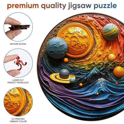 Solar System Sky, Wooden Jigsaw Puzzles