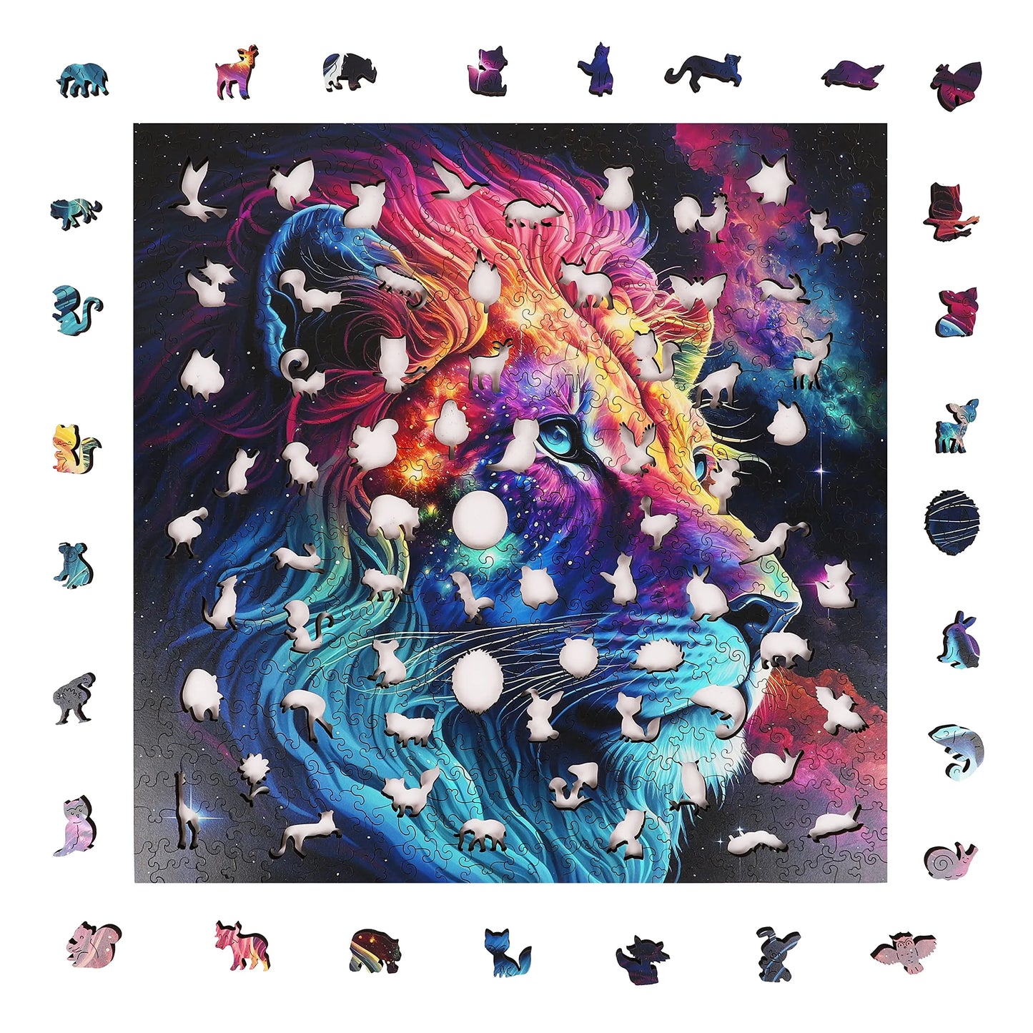 Starry Lion, Wooden Jigsaw Puzzles