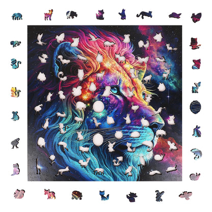 Starry Lion, Wooden Jigsaw Puzzles