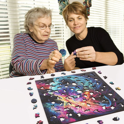 Starry Lion, Wooden Jigsaw Puzzles