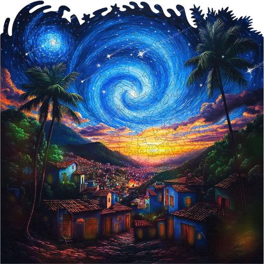 Starry Night, Wooden Jigsaw Puzzles